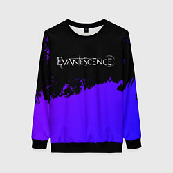 Женский свитшот Evanescence Purple Grunge