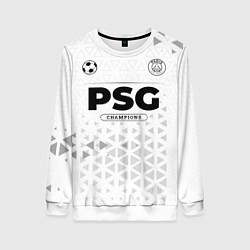 Свитшот женский PSG Champions Униформа, цвет: 3D-белый