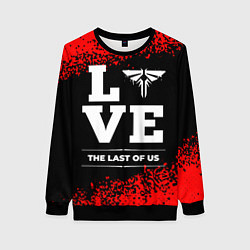 Свитшот женский The Last Of Us Love Классика, цвет: 3D-черный