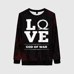 Свитшот женский God of War Love Классика, цвет: 3D-черный