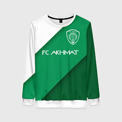 Свитшот женский ФК АХМАТ - ГОРОД ГРОЗНЫЙ, цвет: 3D-белый