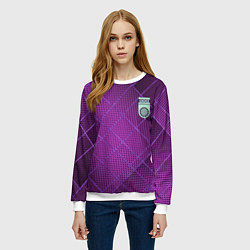 Свитшот женский Фанат ФК Уфа, цвет: 3D-белый — фото 2