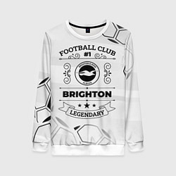 Свитшот женский Brighton Football Club Number 1 Legendary, цвет: 3D-белый