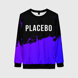 Свитшот женский Placebo Purple Grunge, цвет: 3D-черный