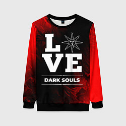 Свитшот женский Dark Souls Love Классика, цвет: 3D-черный