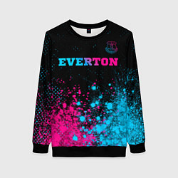 Свитшот женский Everton - neon gradient, цвет: 3D-черный