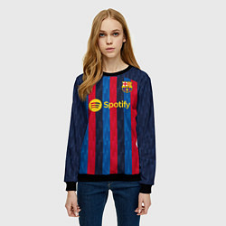 Свитшот женский Барселона форма 20222023, цвет: 3D-черный — фото 2