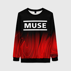 Женский свитшот Muse red plasma