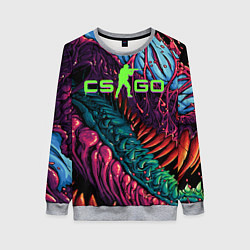 Свитшот женский CS GO - HYPERBEAST, цвет: 3D-меланж