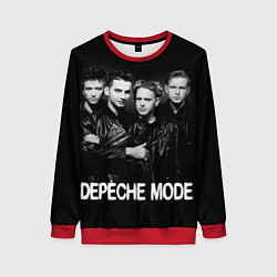 Свитшот женский Depeche Mode - black & white portrait, цвет: 3D-красный