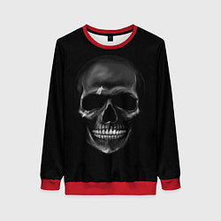 Женский свитшот Карбоновый череп