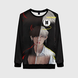 Свитшот женский BTS Kim Taehyung, цвет: 3D-черный