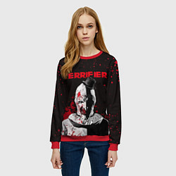Свитшот женский Фильм Ужасающий, цвет: 3D-красный — фото 2