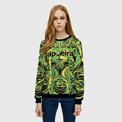 Свитшот женский Capoeira pattern, цвет: 3D-черный — фото 2