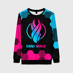 Свитшот женский Dead Space - neon gradient, цвет: 3D-черный