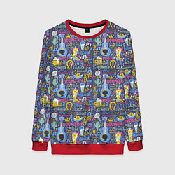 Женский свитшот Гитара и шляпа