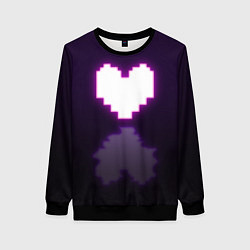 Женский свитшот Undertale heart neon