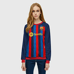 Свитшот женский Педри Барселона форма 20222023, цвет: 3D-красный — фото 2