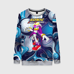 Свитшот женский Sonic - ласточка Вейв - Free riders - pattern, цвет: 3D-меланж