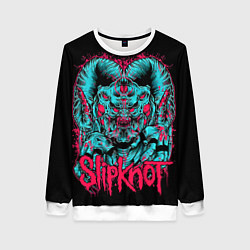 Свитшот женский Slipknot demon, цвет: 3D-белый