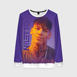 Женский свитшот Niletto на фиолетовом фоне