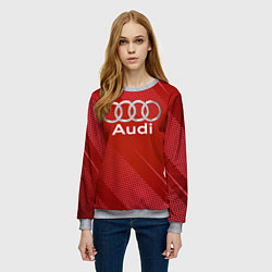 Свитшот женский Audi abstraction, цвет: 3D-меланж — фото 2