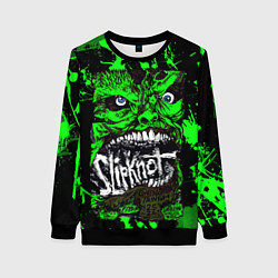 Свитшот женский Slipknot - green monster по, цвет: 3D-черный