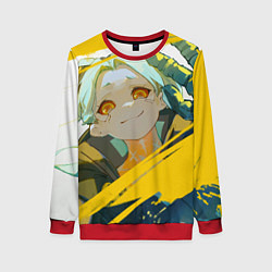 Женский свитшот Киберпанк: Бегущие по краю Ребекка