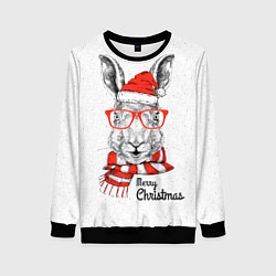 Женский свитшот Santa Rabbit Merry Christmas!