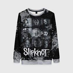 Женский свитшот Slipknot black & white style