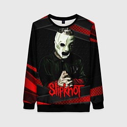 Женский свитшот Slipknot black & red