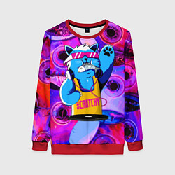 Женский свитшот DJ Scratchy in pink glasses