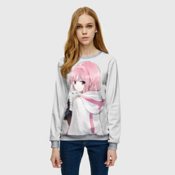 Свитшот женский Арт Ироха Тамаки - Записи о магии Девочка-волшебни, цвет: 3D-меланж — фото 2