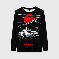 Свитшот женский Мазда RX - 7 JDM Style, цвет: 3D-черный