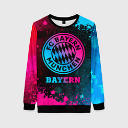 Свитшот женский Bayern - neon gradient, цвет: 3D-черный