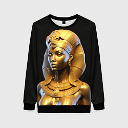 Женский свитшот Нейросеть - золотая египетская богиня