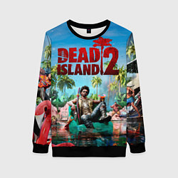 Свитшот женский Dead island two, цвет: 3D-черный