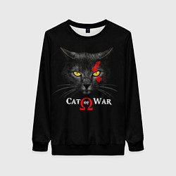 Женский свитшот Cat of war collab