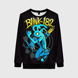 Свитшот женский Blink 182 rabbit, цвет: 3D-черный