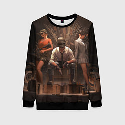 Свитшот женский PUBG игра, цвет: 3D-черный