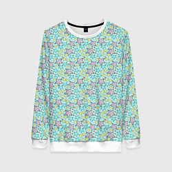 Свитшот женский Звезда с пунктиром, цвет: 3D-белый