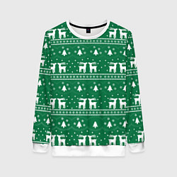 Женский свитшот Новогодний орнамент