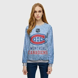 Свитшот женский Montreal Canadiens - NHL, цвет: 3D-меланж — фото 2