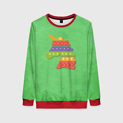 Женский свитшот Поп ит единорог на траве