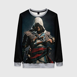 Свитшот женский Assassins Creed 4, цвет: 3D-меланж
