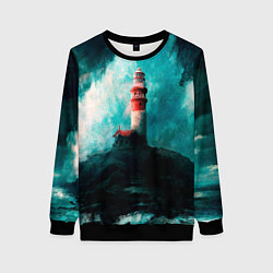 Женский свитшот Бушующее море