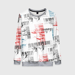 Свитшот женский Играем джаз, цвет: 3D-меланж