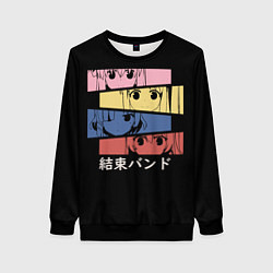 Свитшот женский Bocchi The Rock Одинокий рокер, цвет: 3D-черный