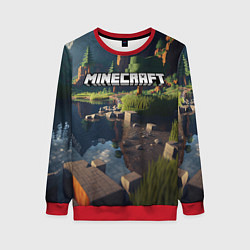Женский свитшот Minecraft real life