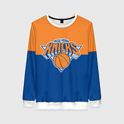 Свитшот женский Нью-Йорк Никс НБА, цвет: 3D-белый